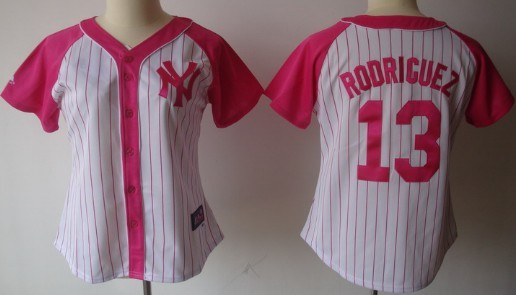 New York Yankees #13 Alex Rodriguez 2012 Fashion Womens Athletic Jersey 