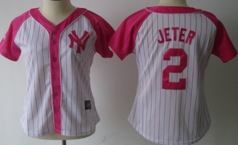 New York Yankees #2 Derek Jeter 2012 Fashion Womens Athletic Jersey 