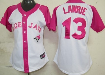 Toronto Blue Jays #13 Brett Lawrie 2012 Fashion Womens Athletic Jersey 