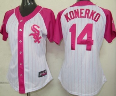 Chicago White Sox #14 Paul Konerko 2012 Fashion Womens Athletic Jersey  
