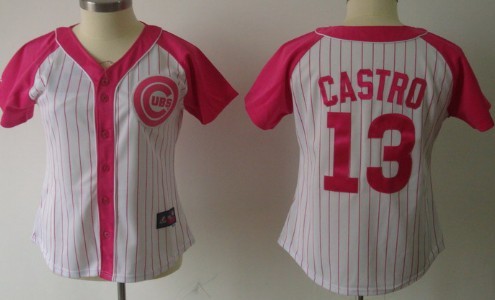 Chicago Cubs #13 Starlin Castro 2012 Fashion Womens Athletic Jersey 