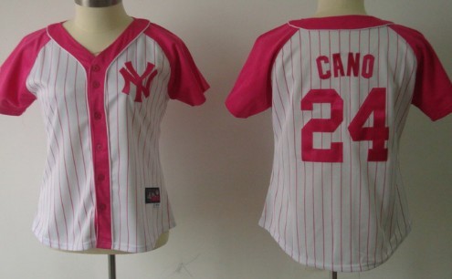 New York Yankees #24 Robinson Cano 2012 Fashion Womens Athletic Jersey 