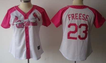 St. Louis Cardinals #23 David Freese 2012 Fashion Womens Athletic Jersey 