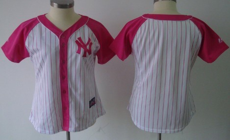 New York Yankees Blank 2012 Fashion Womens Athletic Jersey 