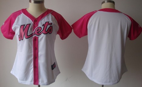 New York Mets Blank 2012 Fashion Womens Athletic Jersey 