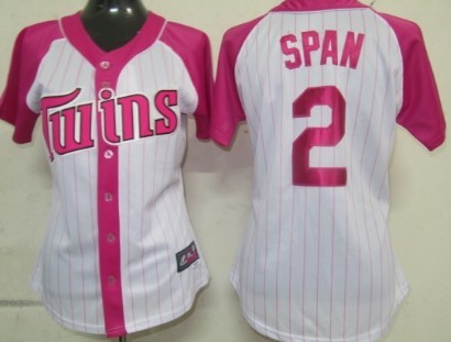 Minnesota Twins #2 Denard Span 2012 Fashion Womens Athletic Jersey 