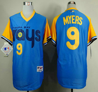 Tampa Bay Rays #9 Wil Myers 1988 yellow and blue Jersey