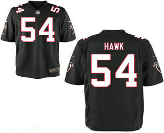 Men's Atlanta Falcons #54 A.J. Hawk Black Alternate Stitched NFL Nike Elite Jersey