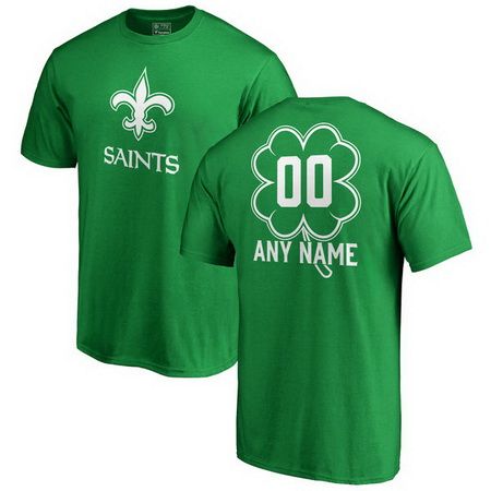 New Orleans Saints Pro Line Custom Dubliner T-Shirt - Kelly Green