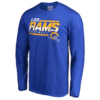 Men's Los Angeles Rams NFL Pro Line Royal Hometown Collection Hot Read Long Sleeve T-Shirt