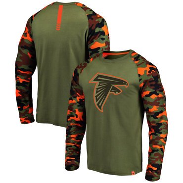 Atlanta Falcons Heathered Gray Camo NFL Pro Line Long Sleeve T-Shirt