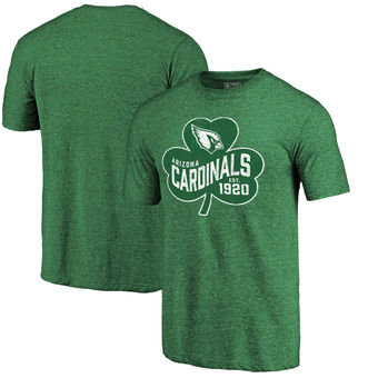 Arizona Cardinals Pro Line St. Patrick's Day Paddy's Pride Tri-Blend T-Shirt - Kelly Green