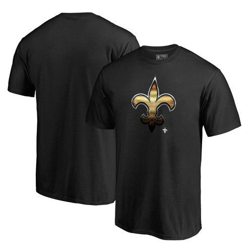 New Orleans Saints NFL Pro Line Midnight Mascot T-Shirt - Black