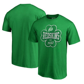 Washington Redskins NFL Pro Line St. Patrick's Day Emerald Isle Big and Tall T-Shirt Green
