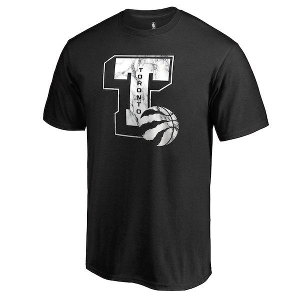 Men's Toronto Raptors Black Letterman T-Shirt