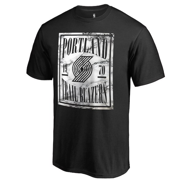 Men's Portland Trail Blazers Black Court Vision T-Shirt