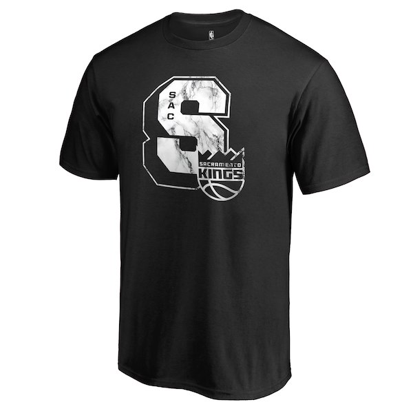 Men's Sacramento Kings Black Letterman T-Shirt