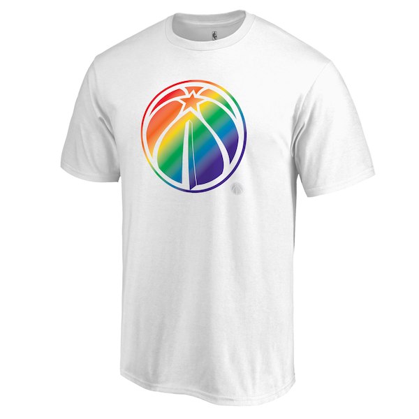 Men's Washington Wizards White Team Pride V-Neck T-Shirt