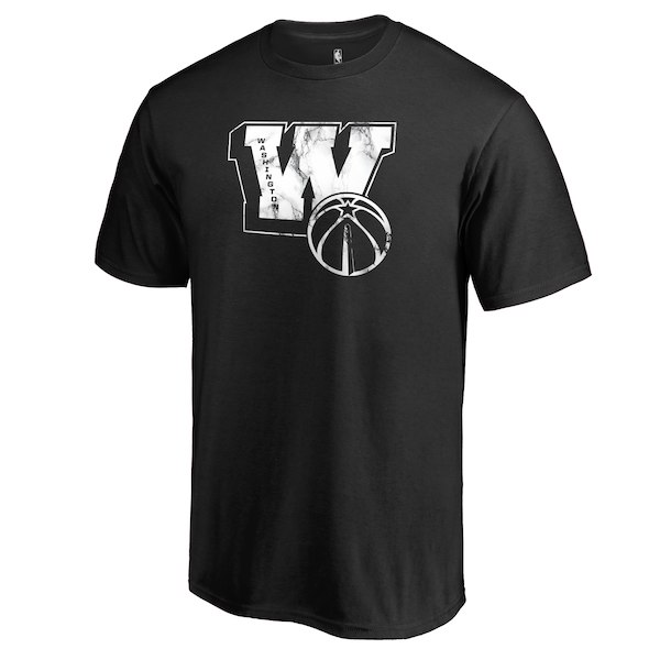 Men's Washington Wizards Black Letterman T-Shirt