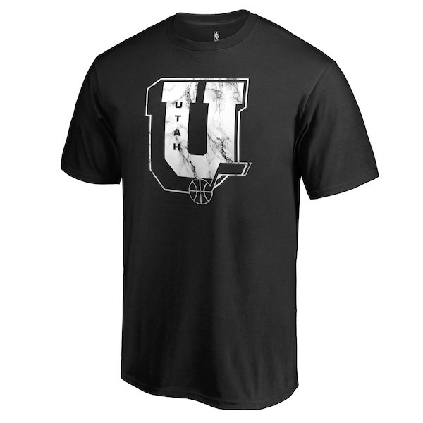 Men's Utah Jazz Black Letterman T-Shirt