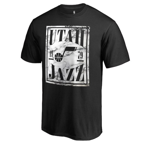 Men's Utah Jazz Black Court Vision T-Shirt