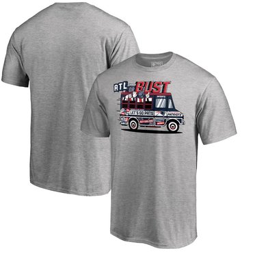 New England Patriots NFL Pro Line Super Bowl LIII Bound ATL Or Bust T-Shirt Heather Gray
