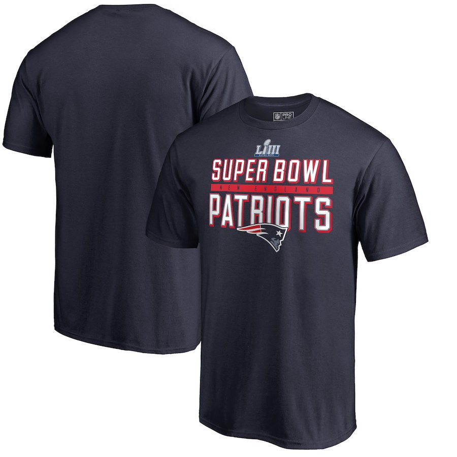 New England Patriots NFL Pro Line Super Bowl LIII Bound Ball Control T-Shirt Navy