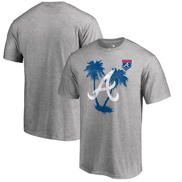 Atlanta Braves 2018 MLB Spring Training Vintage T Shirt Heather Gray