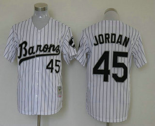 Men's Chicago White Sox #45 Michael Jordan White Stitched MLB Jersey