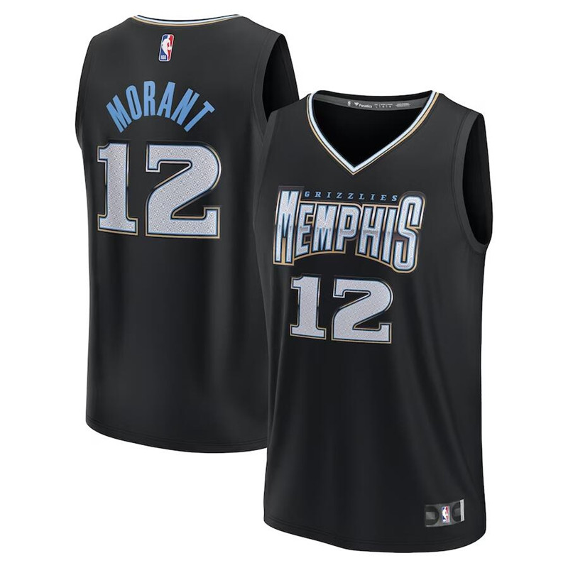 Men's Ja Morant Black Memphis Grizzlies 2022-23 Fastbreak City Edition Jersey