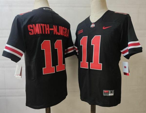 Nike Men's Ohio State Buckeyes #11 Smith-Njicba NCAA Football Jersey Black