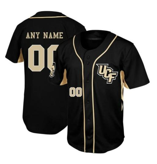 Men's Gameday Greats Custom UCF Knights Baseball Jersey Name and Number College Black New