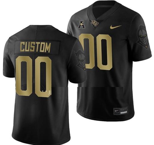 Men's Nike Custom UCF Knights Jersey Name and Number College Football 2022 Alternate Black