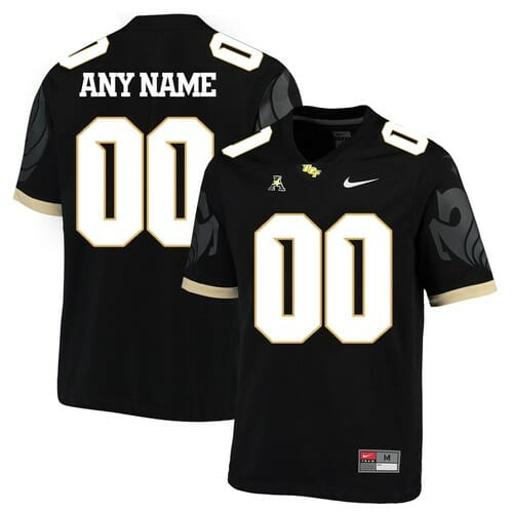 Men's Nike Custom UCF Knights Football Jersey Name And Number College Black