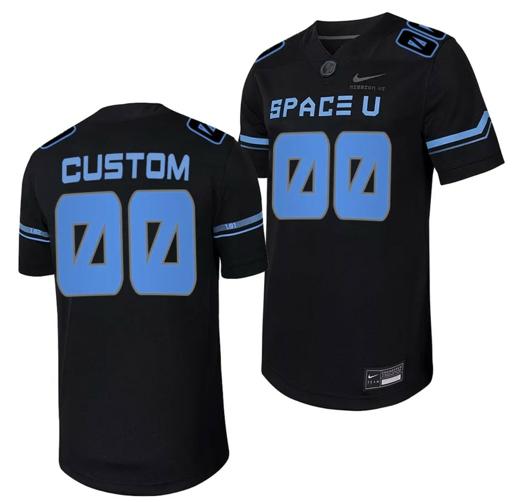 Men's Nike Custom UCF Knights Jersey Space U Mission VI Untouchable Black College Football 2023