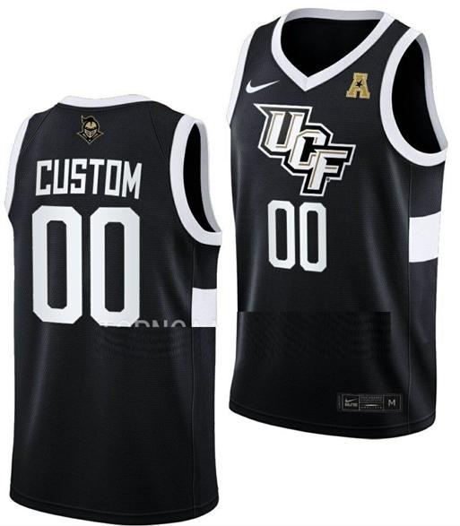 Men's Nike Custom UCF Knights Jersey College Basketball Name Number Away Black