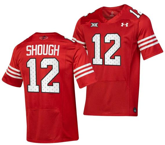 Men's Texas Tech Red Raiders Tyler Shough Jersey #12 College Football Throwback Stitched Red