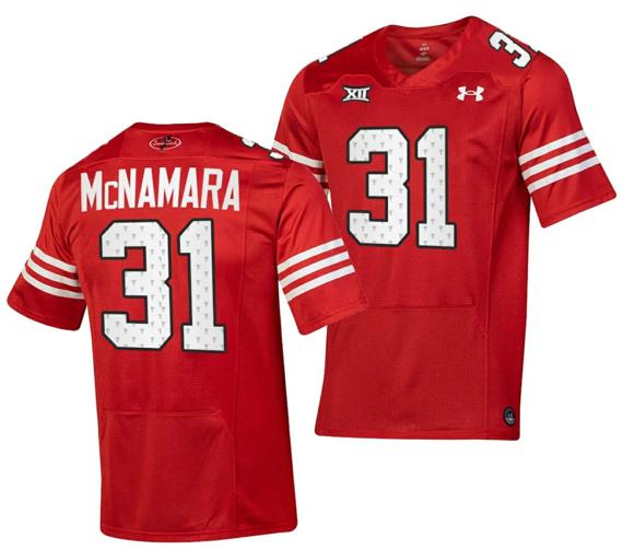 Men's Texas Tech Red Raiders Austin McNamara Jersey #31 College Football Throwback Stitched Red