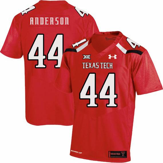 Men's Texas Tech Red Raiders #44 Donny Anderson NCAA College Football Jersey Red