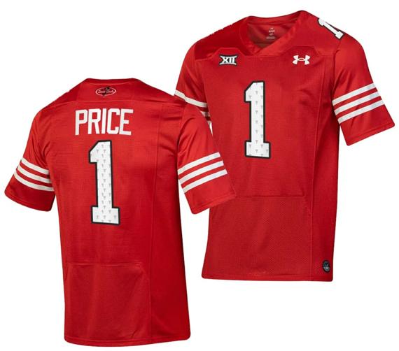 Men's Texas Tech Red Raiders Myles Price Jersey #1 College Football Throwback Stitched Red