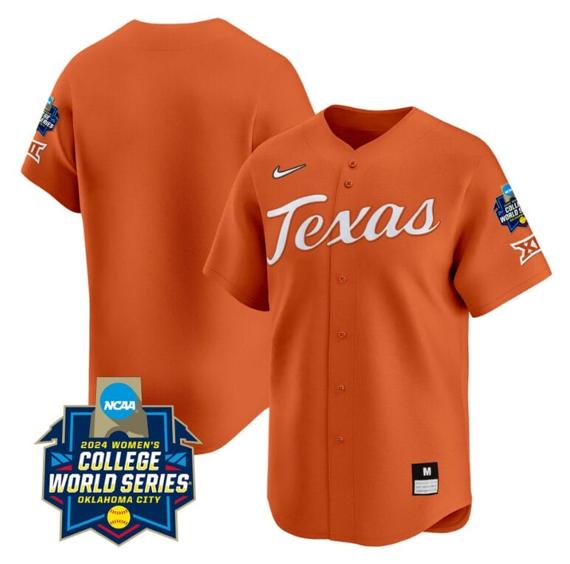 Men's Texas AM Aggies Team Jersey 2024 College World Series Patch Vapor Premier Limited NCAA Baseball Stitched Orange