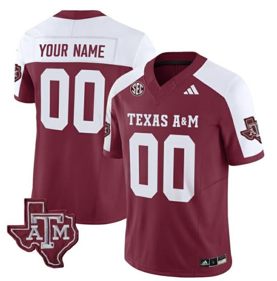 Men's Custom Texas A&M Aggies Jersey Name and Number Vapor Limited College Football Stitched Alternate