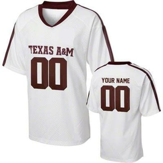 Men's Texas A&M Aggies Custom Jersey Name Number College Football