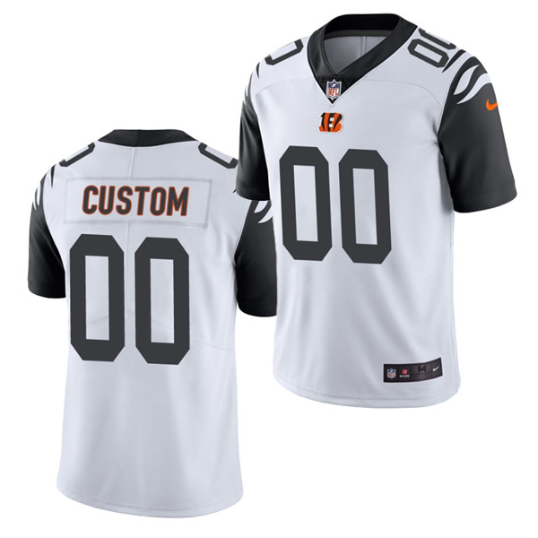 Men's Cincinnati Bengals Active Player Custom White Vapor Untouchable Limited Stitched Jersey