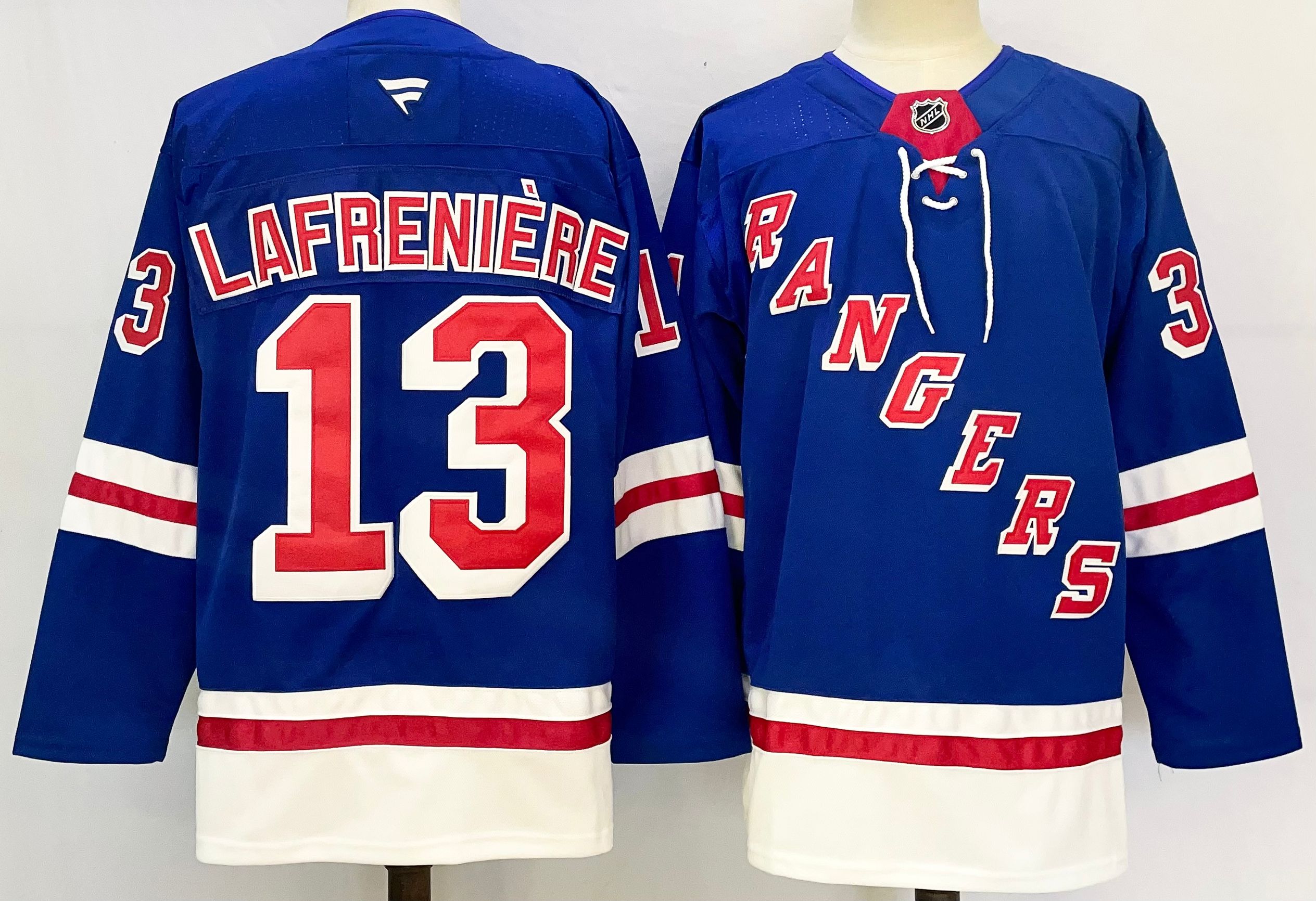 Men's New York Rangers #13 Alexis Lafreniere Royal 2024-25 Home Stitched Hockey Jersey