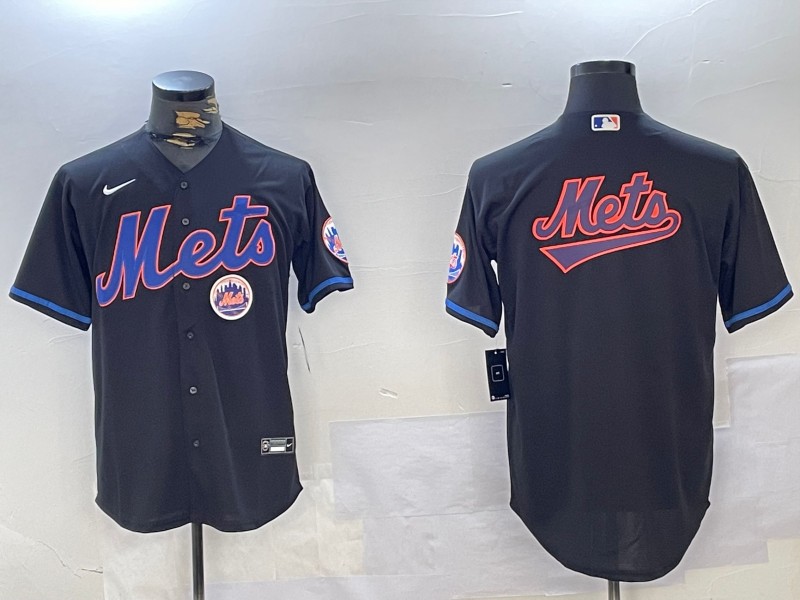 Men's New York Mets Team Big Logo Graphite 2024 City Connect Limited Stitched Nike Baseball Jerseys