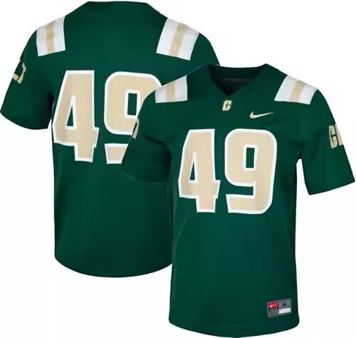 Men's Charlotte 49ers #49 Nike Green Football Stitched Jersey