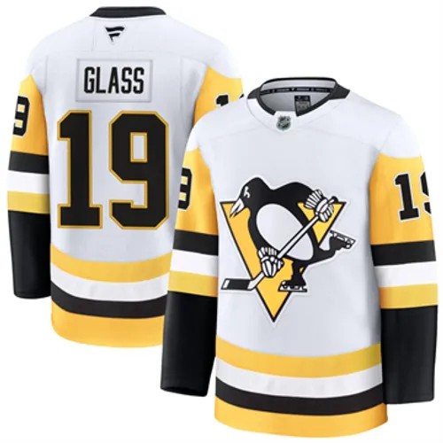 Men's Pittsburgh Penguins Cody Glass Authentic 2024-25 Away White Stitched NHL Hockey Jersey