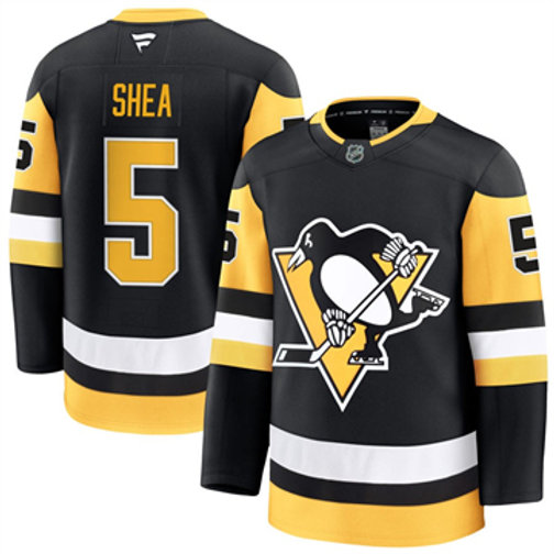 Men's Pittsburgh Penguins Ryan Shea Authentic 2024-25 Home Black Stitched NHL Hockey Jersey