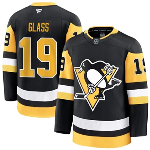 Men's Pittsburgh Penguins Cody Glass Authentic 2024-25 Home Black Stitched NHL Hockey Jersey